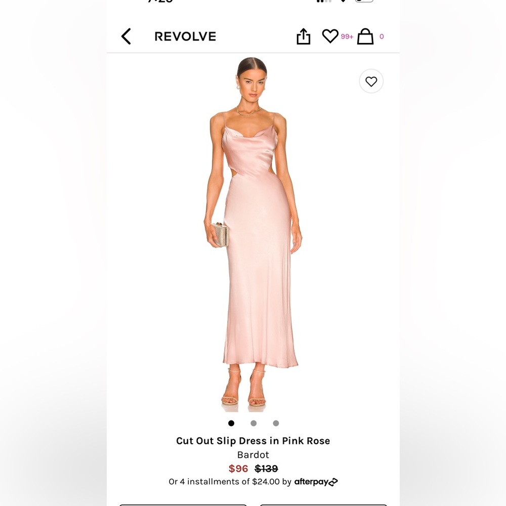 Never worn Bardot slip dress